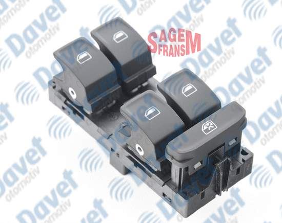 SAGEMFR 400108 Cam Acma Dugmesi Dortlu On Sol Passat - Golf 7